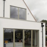 large sliding doors to maximise lightgain with unobstructed views through living room to dining area